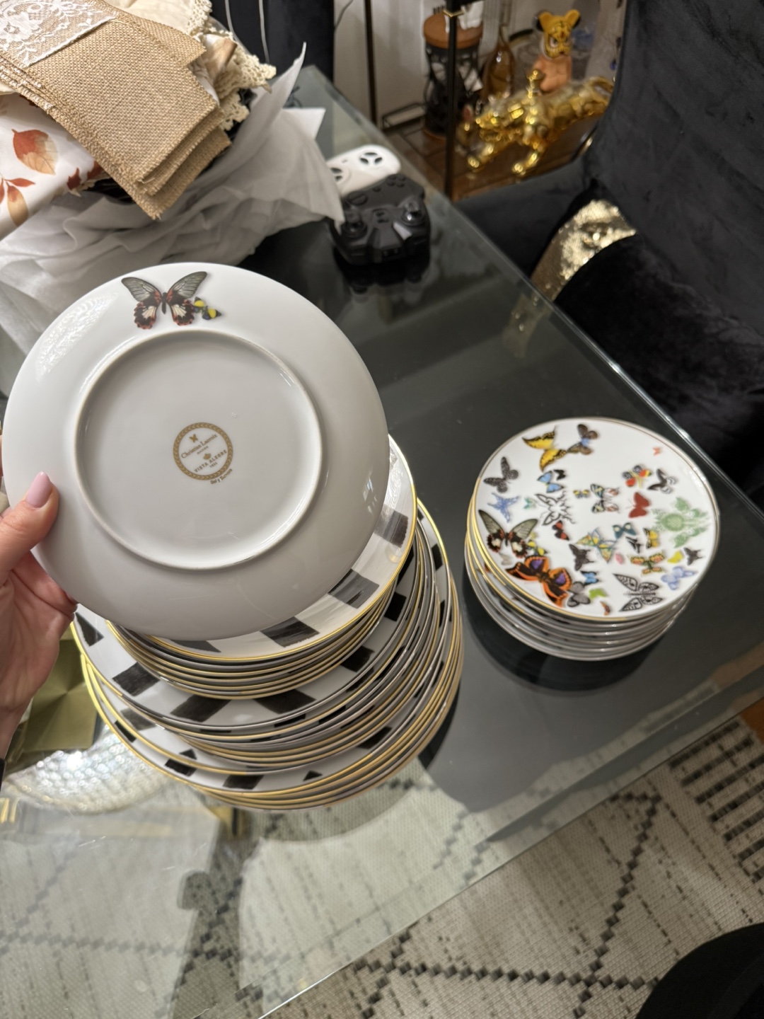 Christian Lacroix Sol y Sombra & Butterfly Plates