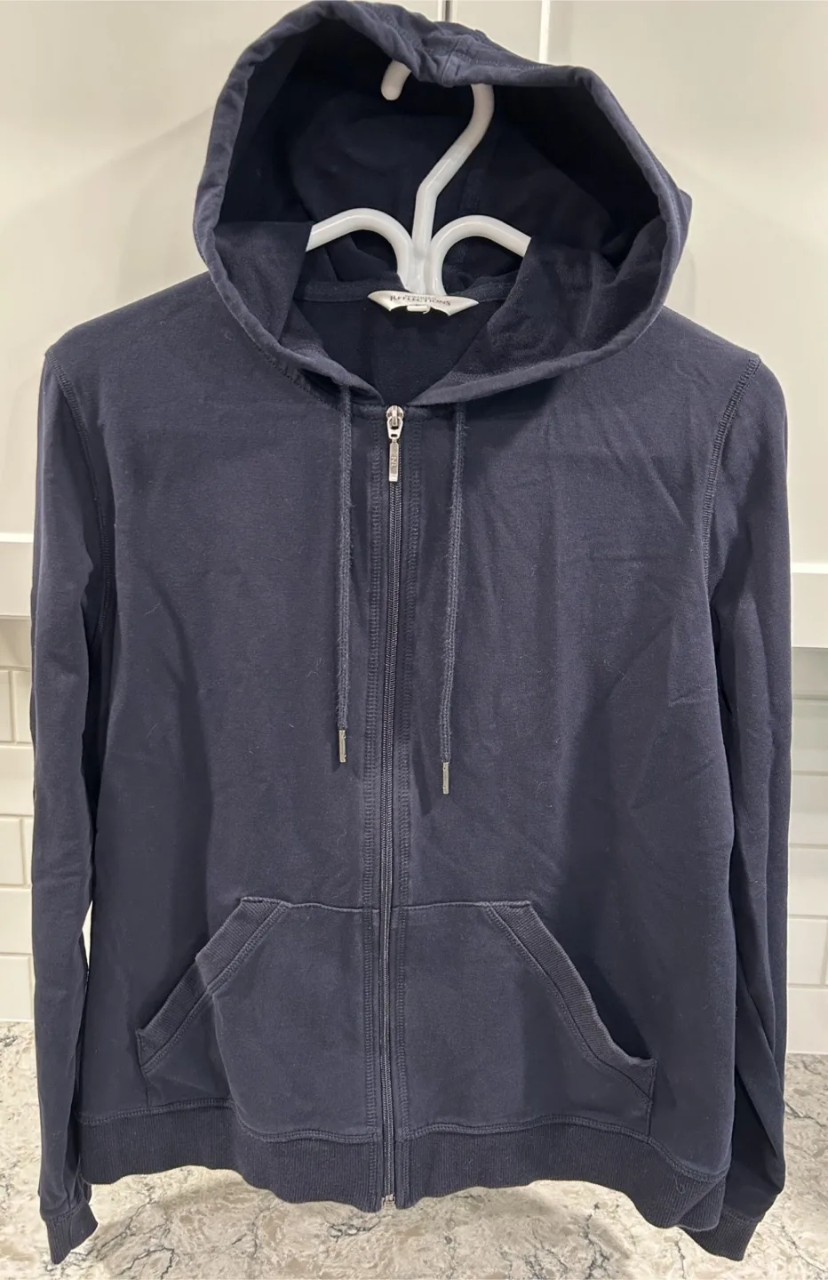 Pair of Women’s Navy Blue and White Zip Up Hoodie/Sweaters image indicator(4)