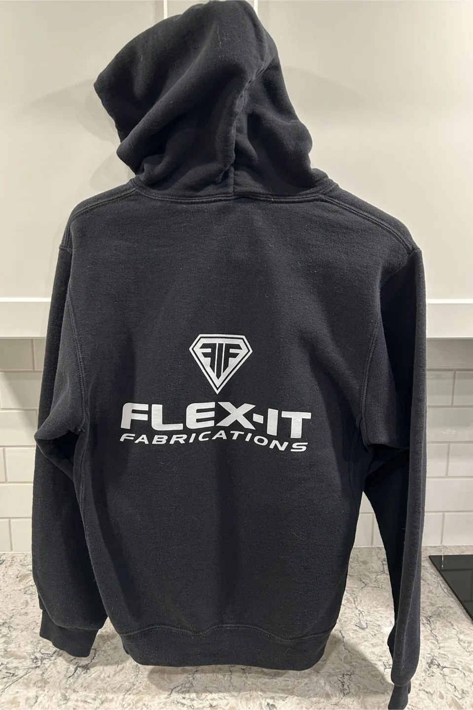 Men’s Black Pullover Hoodie/Sweatshirt  (Russel athletics) image indicator(2)