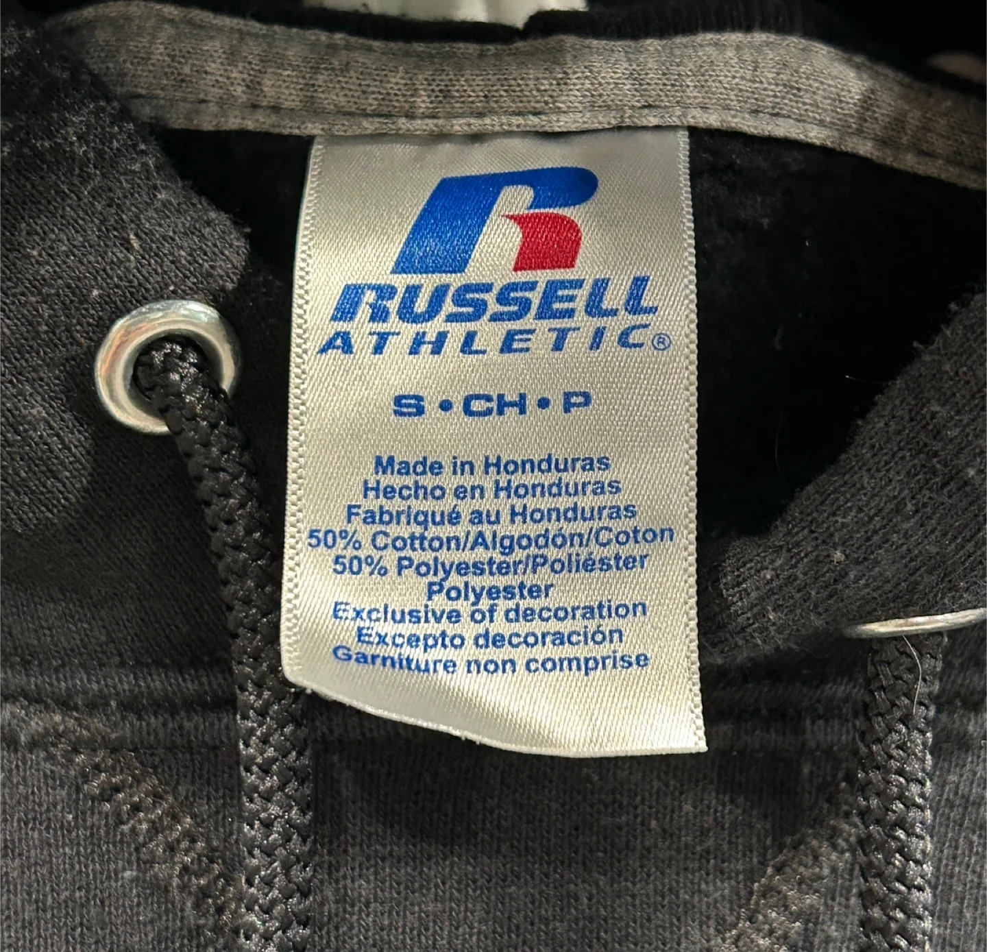 Men’s Black Pullover Hoodie/Sweatshirt  (Russel athletics) image indicator(3)