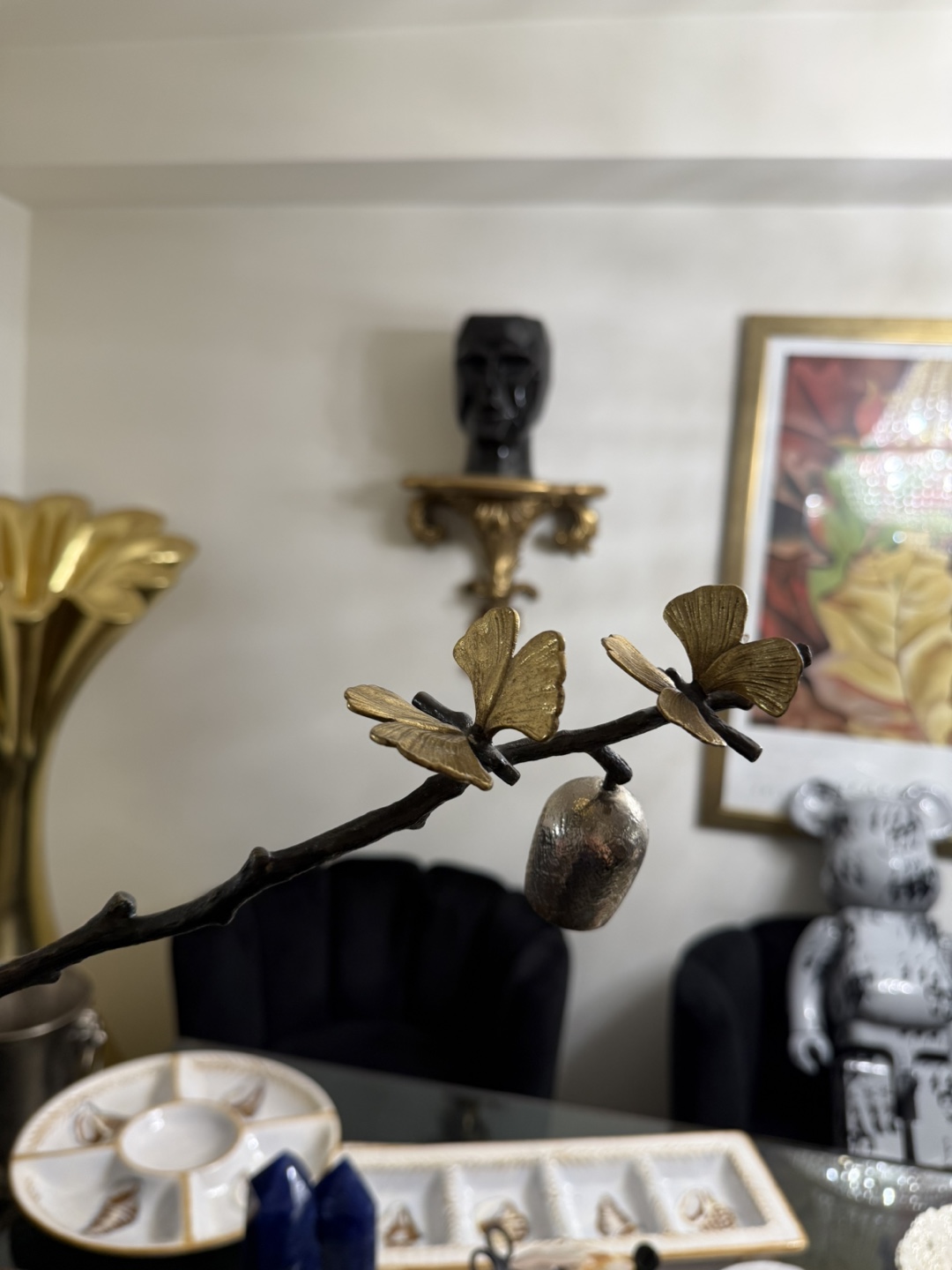 Decorative Branch with Bell & Butterflies - photo 3