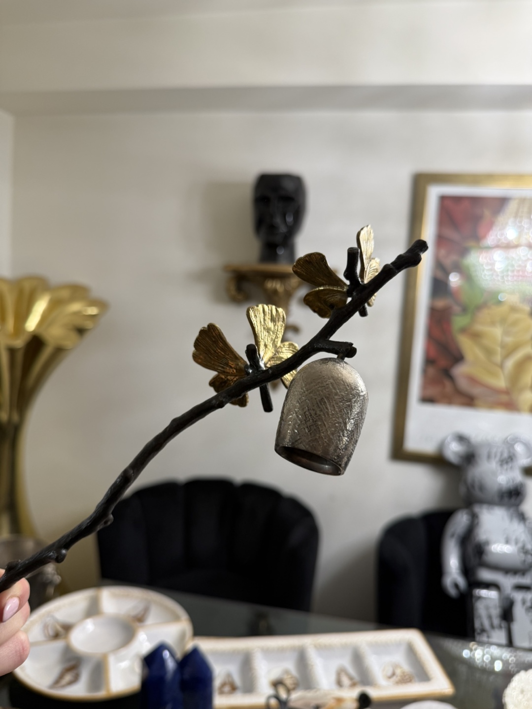Decorative Branch with Bell & Butterflies - photo 2