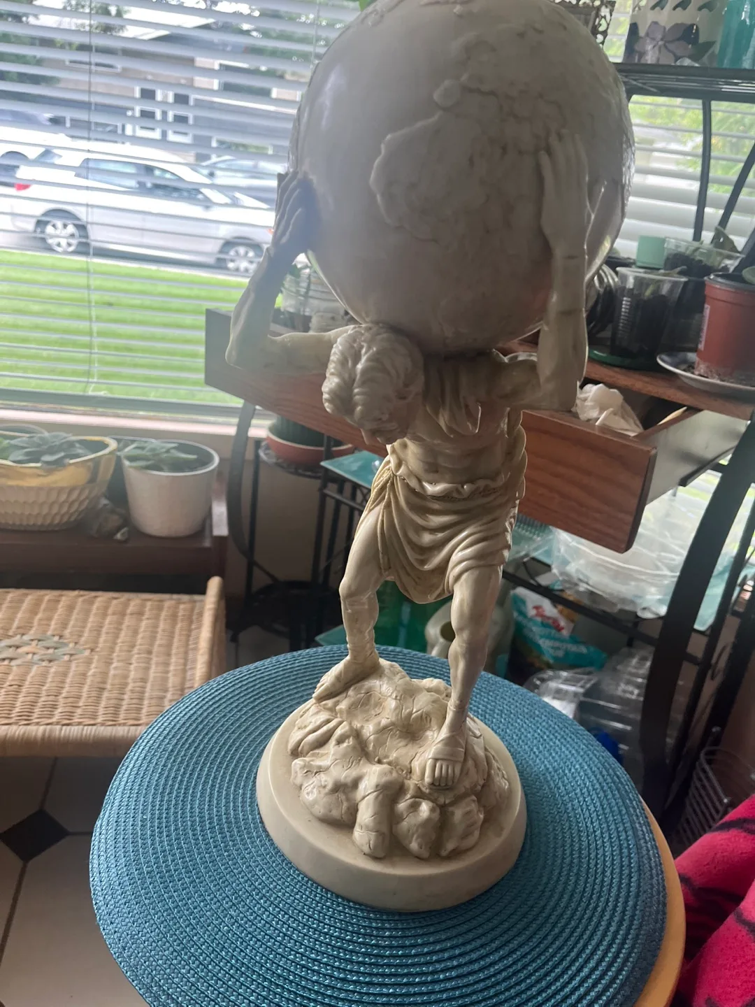Atlas Statue Home Decor - 18 Inches Tall thumbnail
