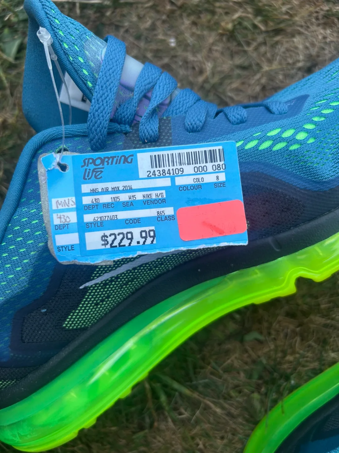 Nike Air Max 2014 Blue/Green - Size 11 image indicator(6)