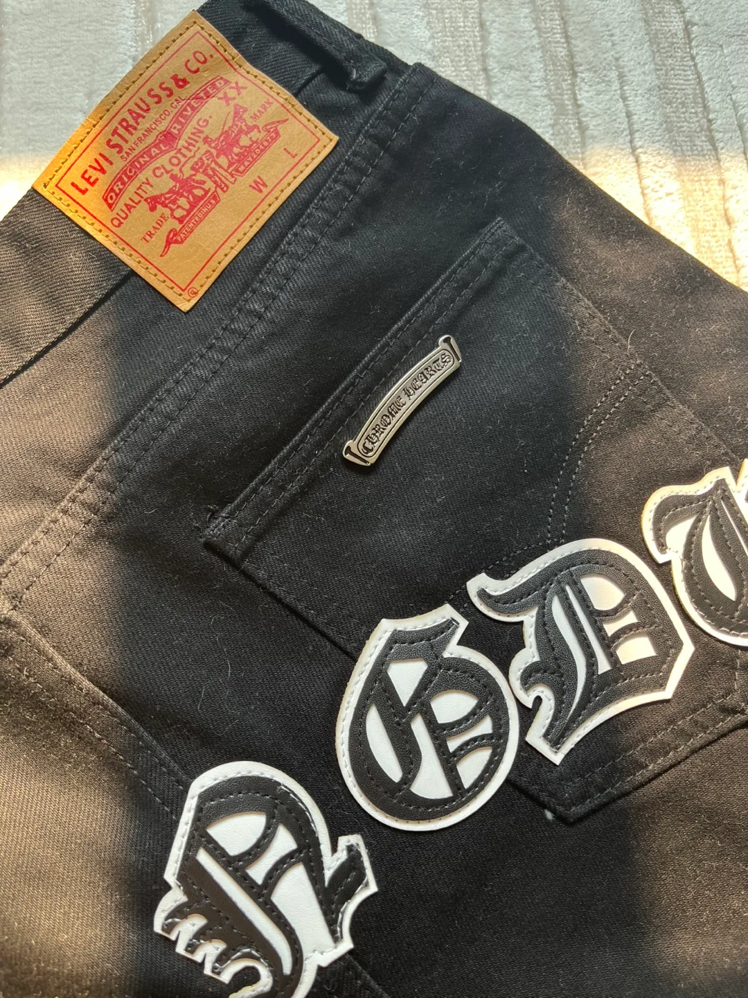 Chrome Hearts x Levi's Black Jeans image indicator(5)