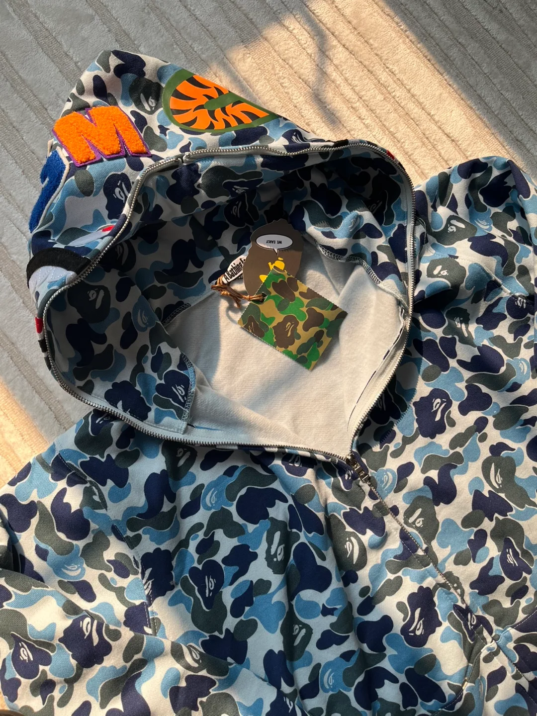 BAPE MGM Shark Full Zip Hoodie, Camo image indicator(2)