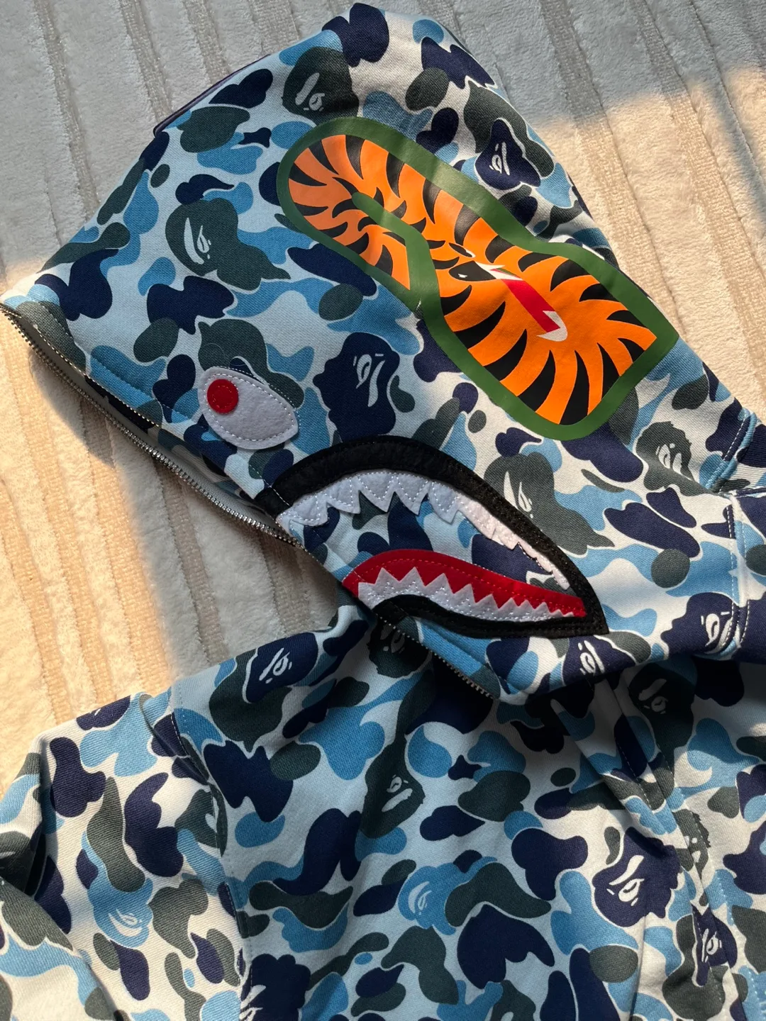 BAPE MGM Shark Full Zip Hoodie, Camo image indicator(3)