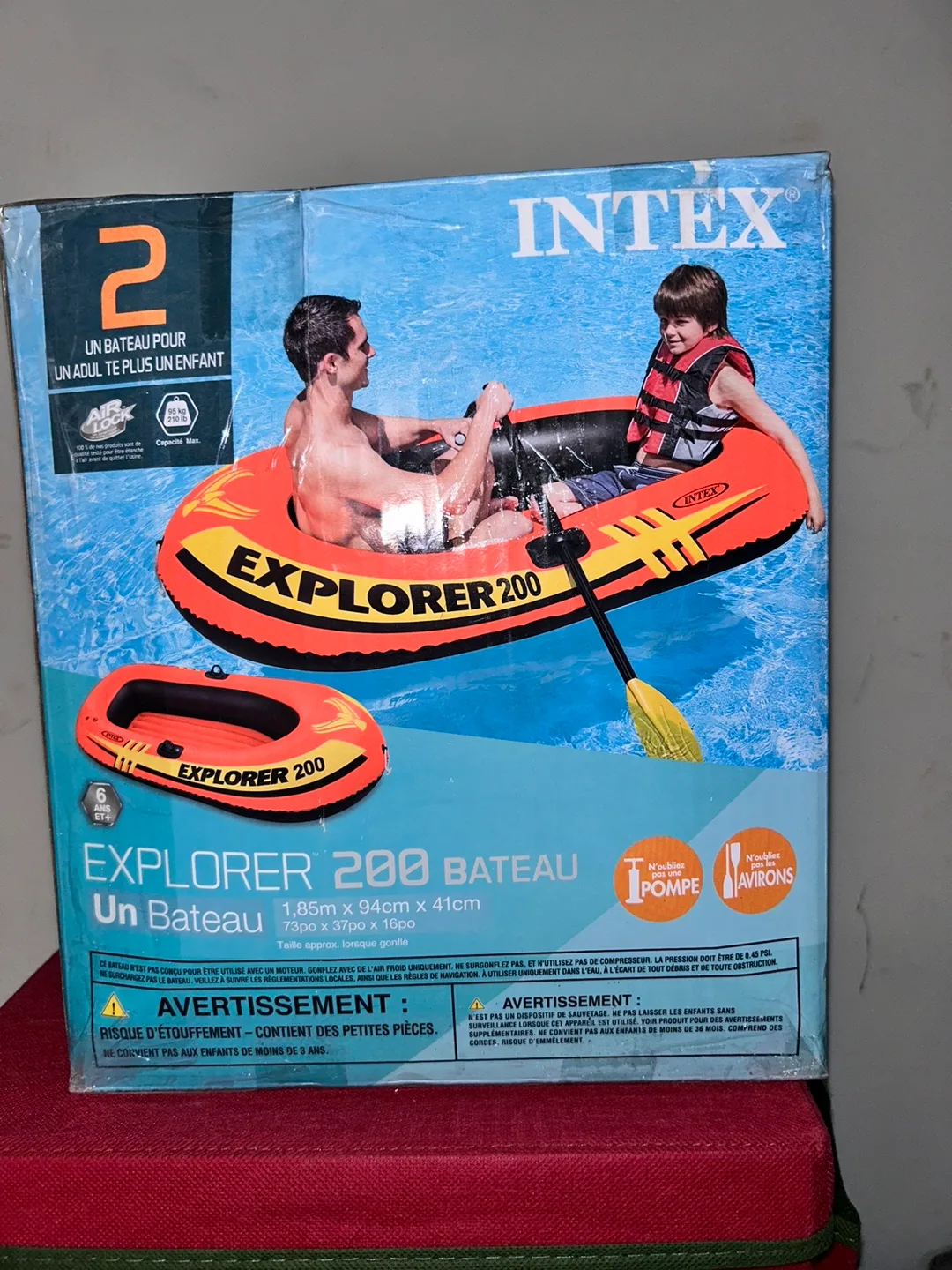 Intex Explorer 200 Boat - Like New! thumbnail