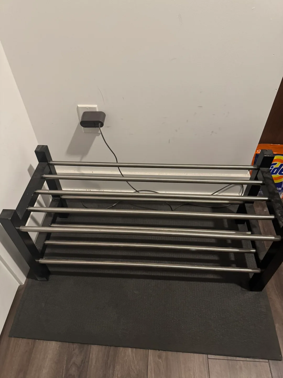 Shoe Rack - Black & Silver thumbnail