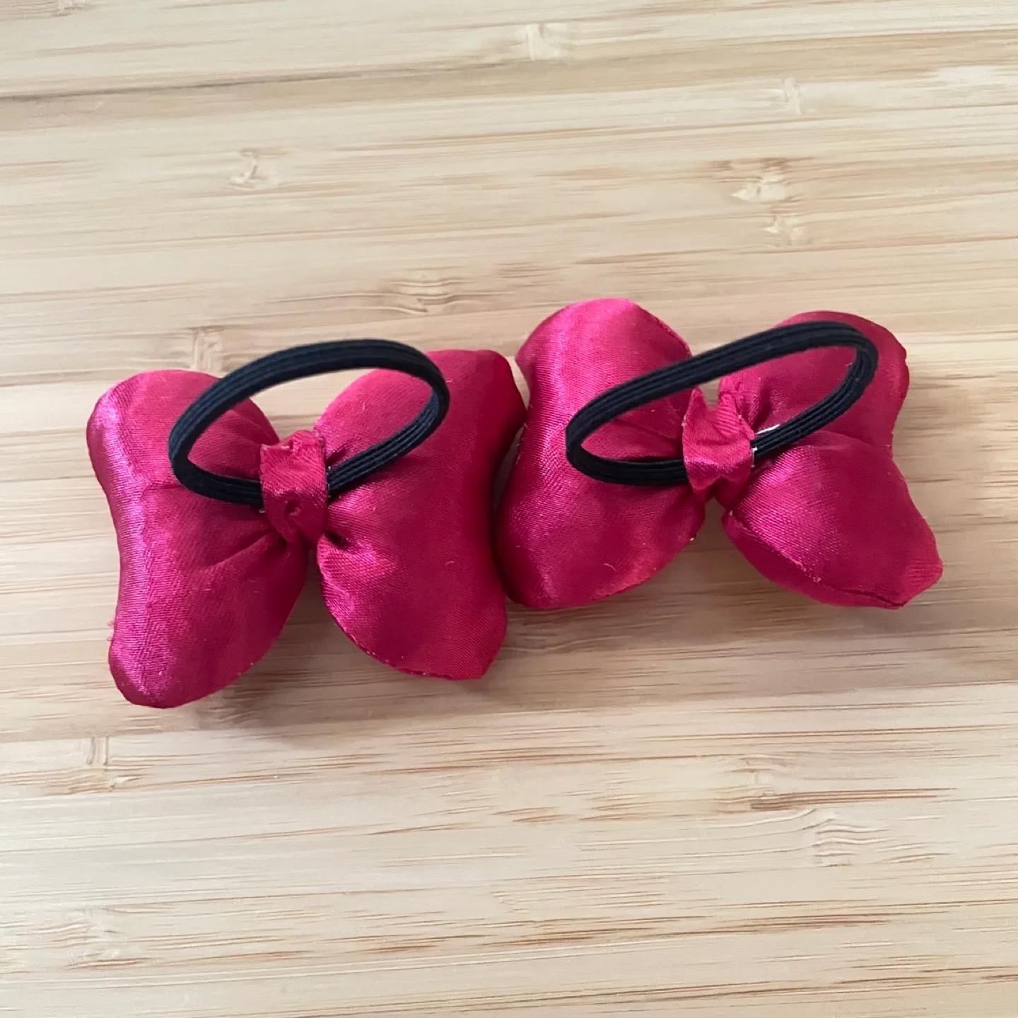 🧡Red Bow Hair Ties 2 pieces image indicator(2)