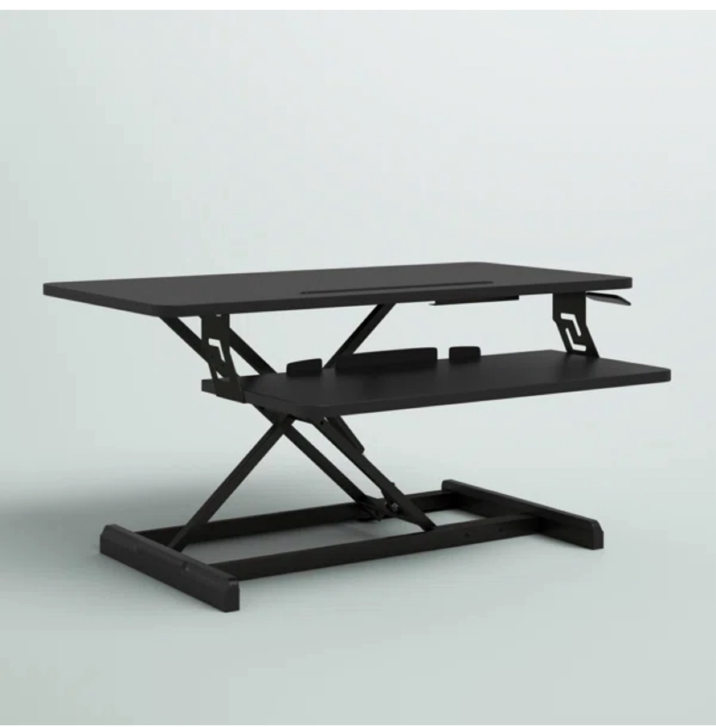 Black Standing Desk Converter 32" x 19.5" - photo 2