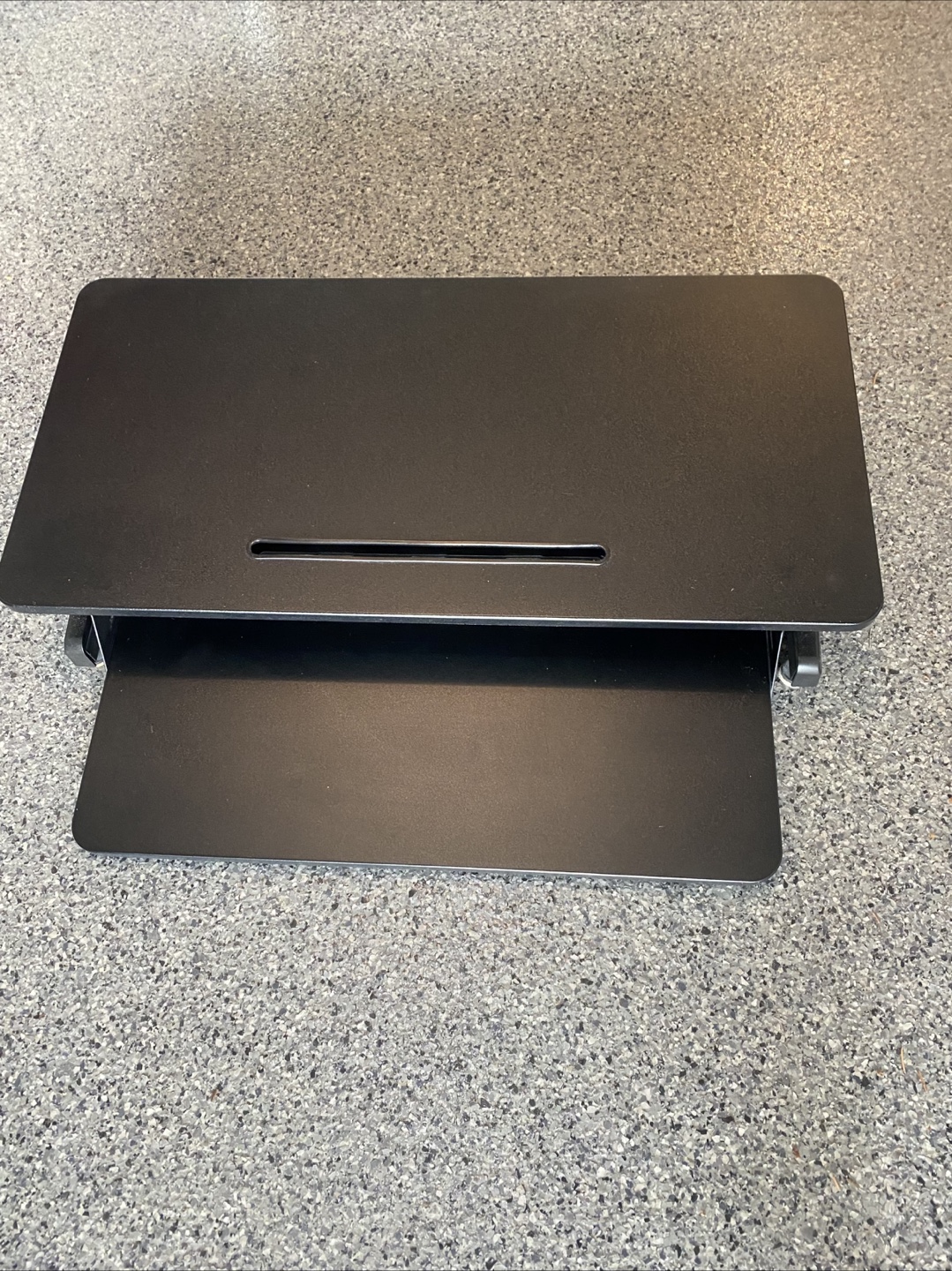 Black Standing Desk Converter 32" x 19.5" - photo 5