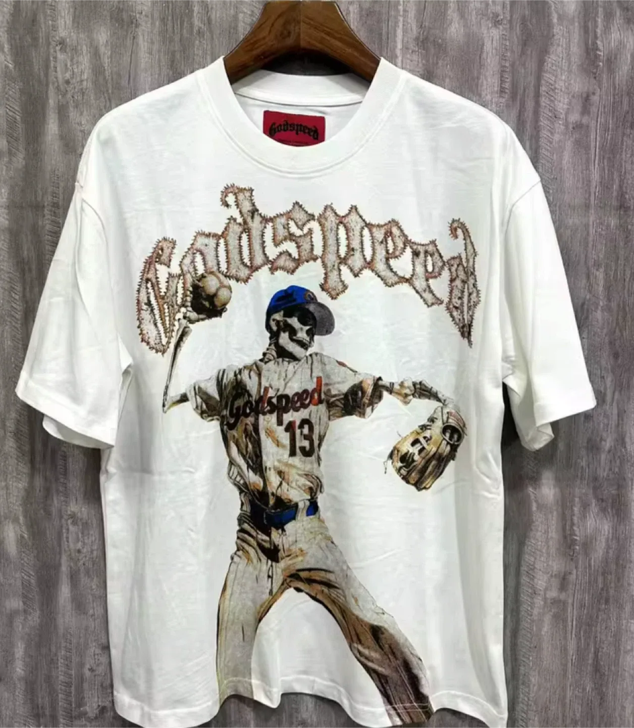 Godspeed White Graphic T-Shirt