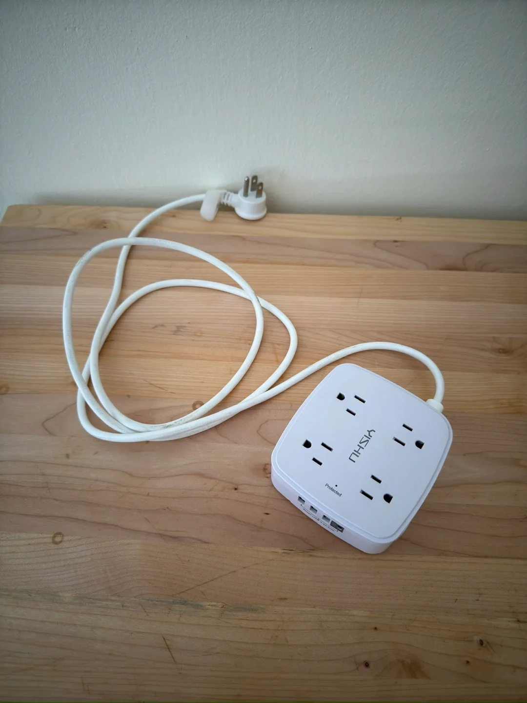NISHU Protected Power Strip with USB Ports thumbnail