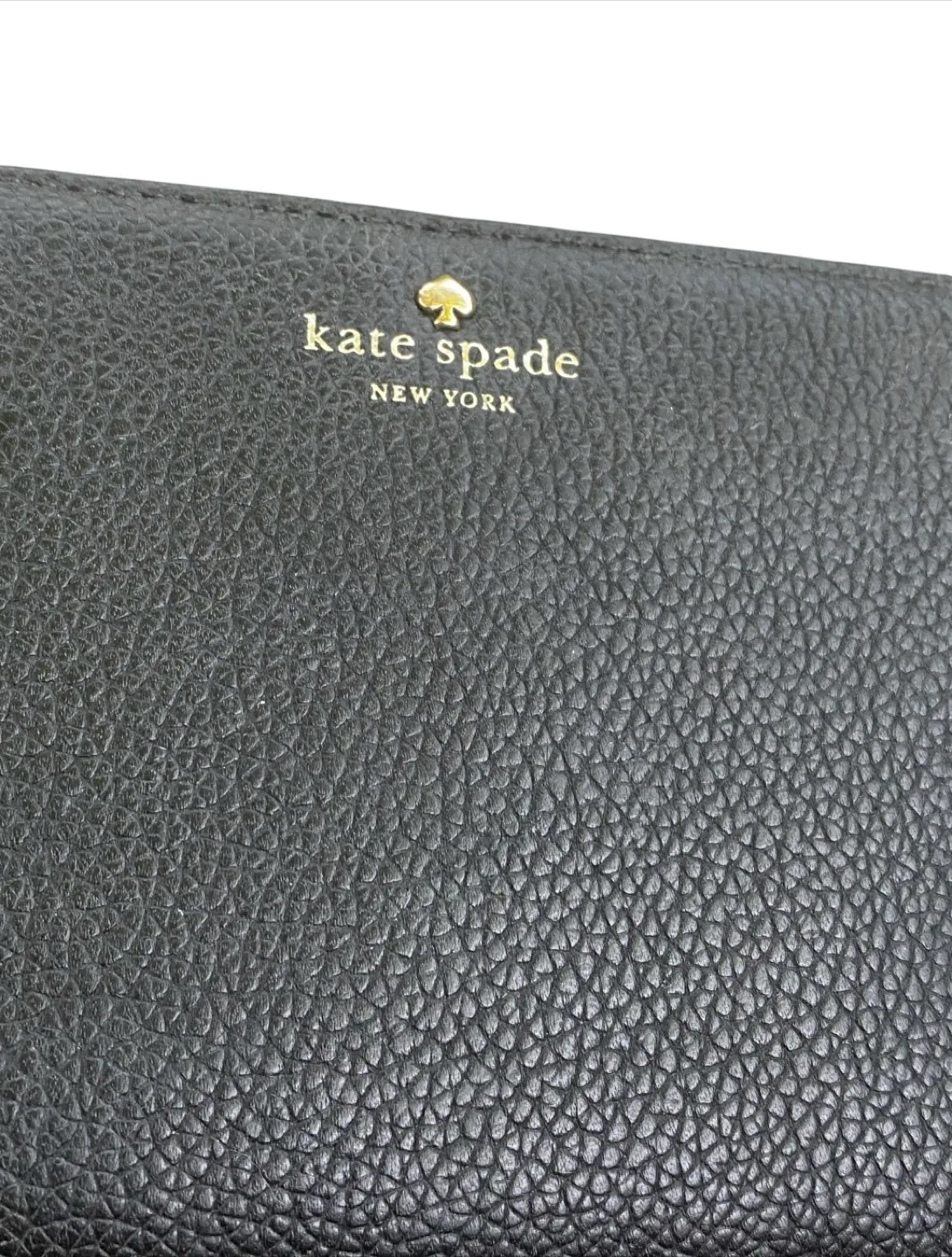 Kate Spade Black Leather Zip Around Wallet image indicator(4)