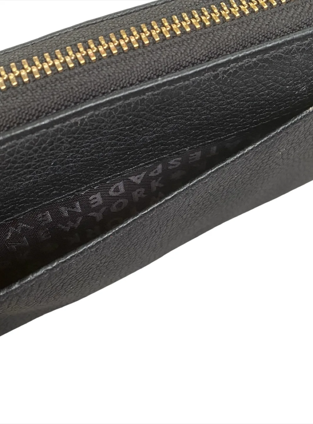 Kate Spade Black Leather Zip Around Wallet image indicator(8)