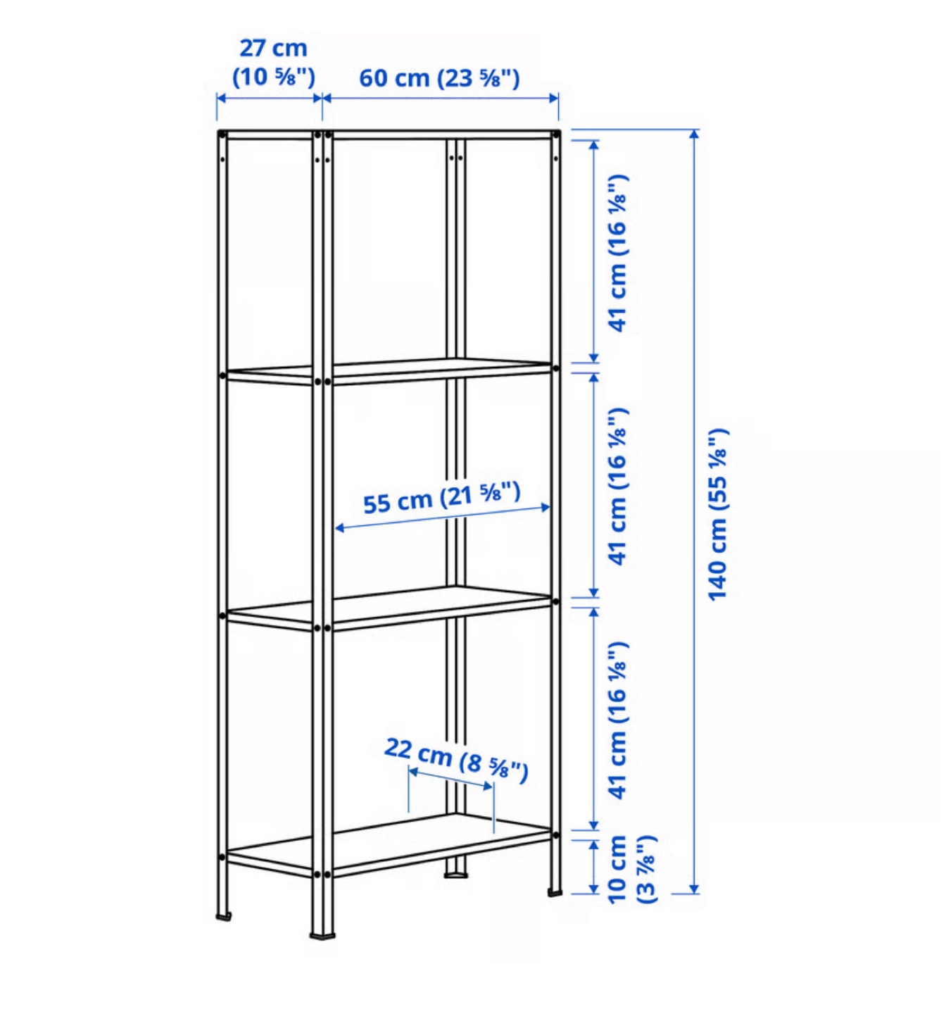 IKEA HYLLIS Shelving Unit - Indoor/Outdoor - photo 4
