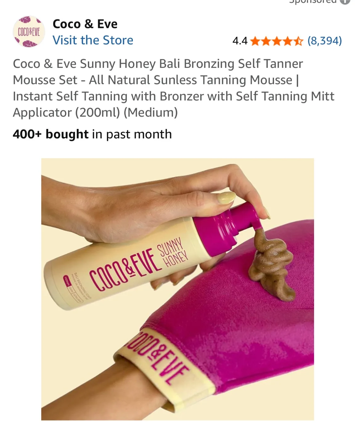 Coco & Eve Bronzing Self Tanner Mousse Set (Medium) image indicator(4)