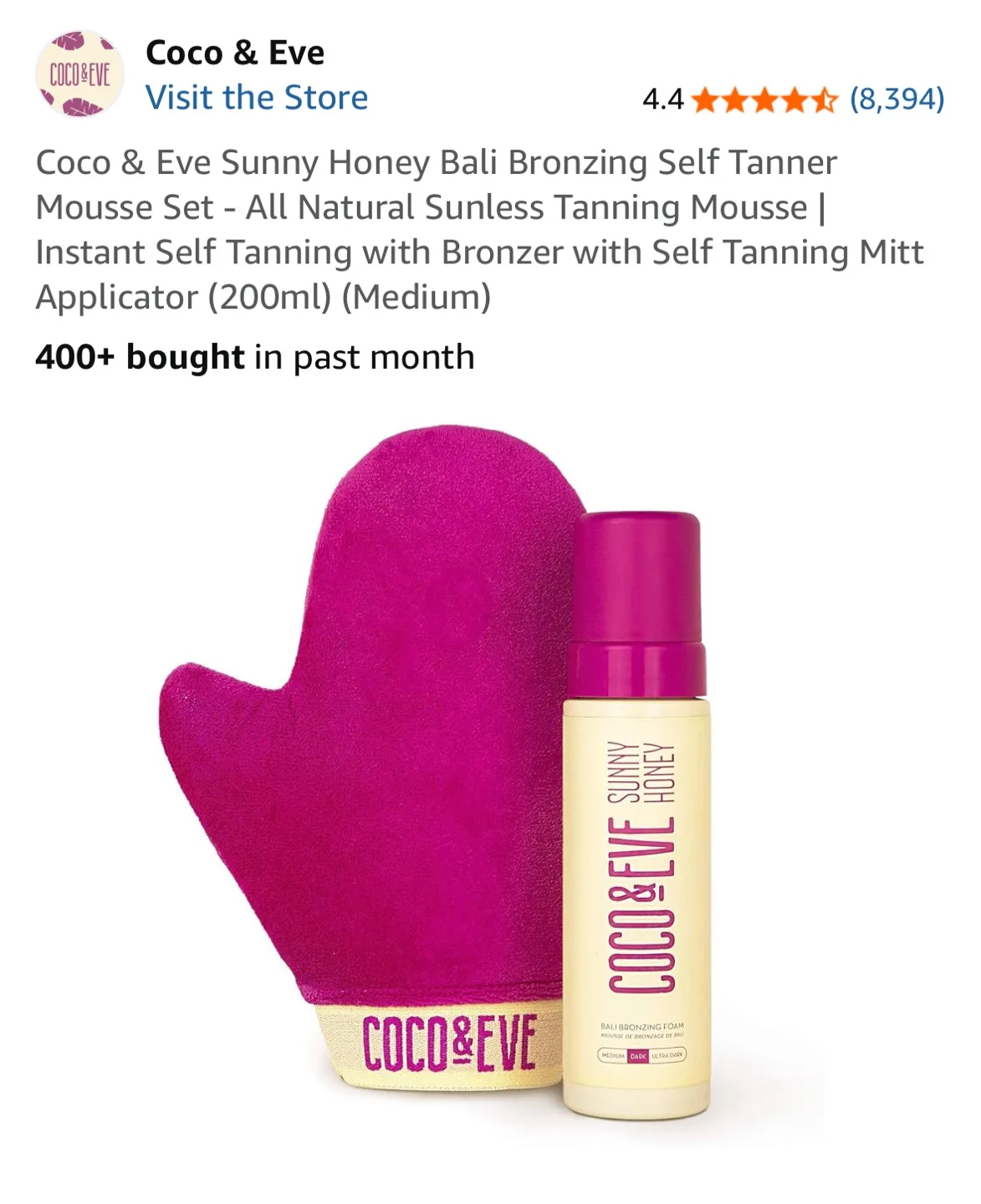 Coco & Eve Bronzing Self Tanner Mousse Set (Medium) image indicator(2)