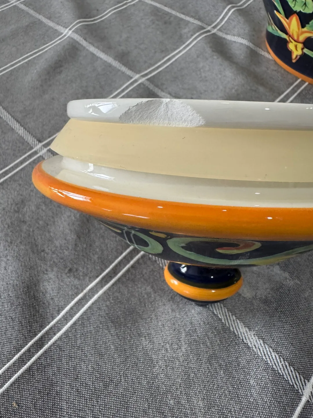 Vintage Italian Ceramic Lidded Jar image indicator(4)