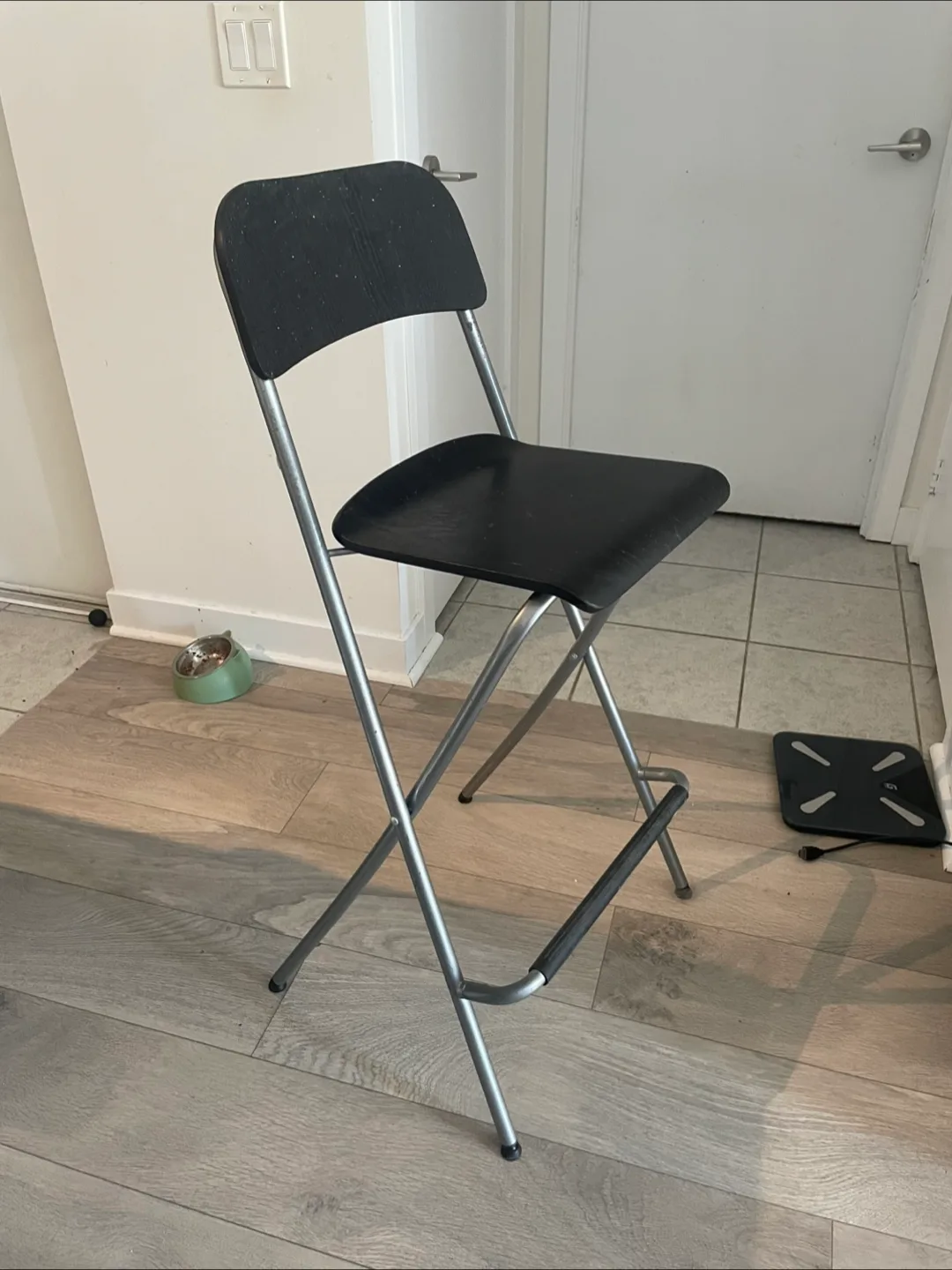 Black Folding Bar Stool thumbnail