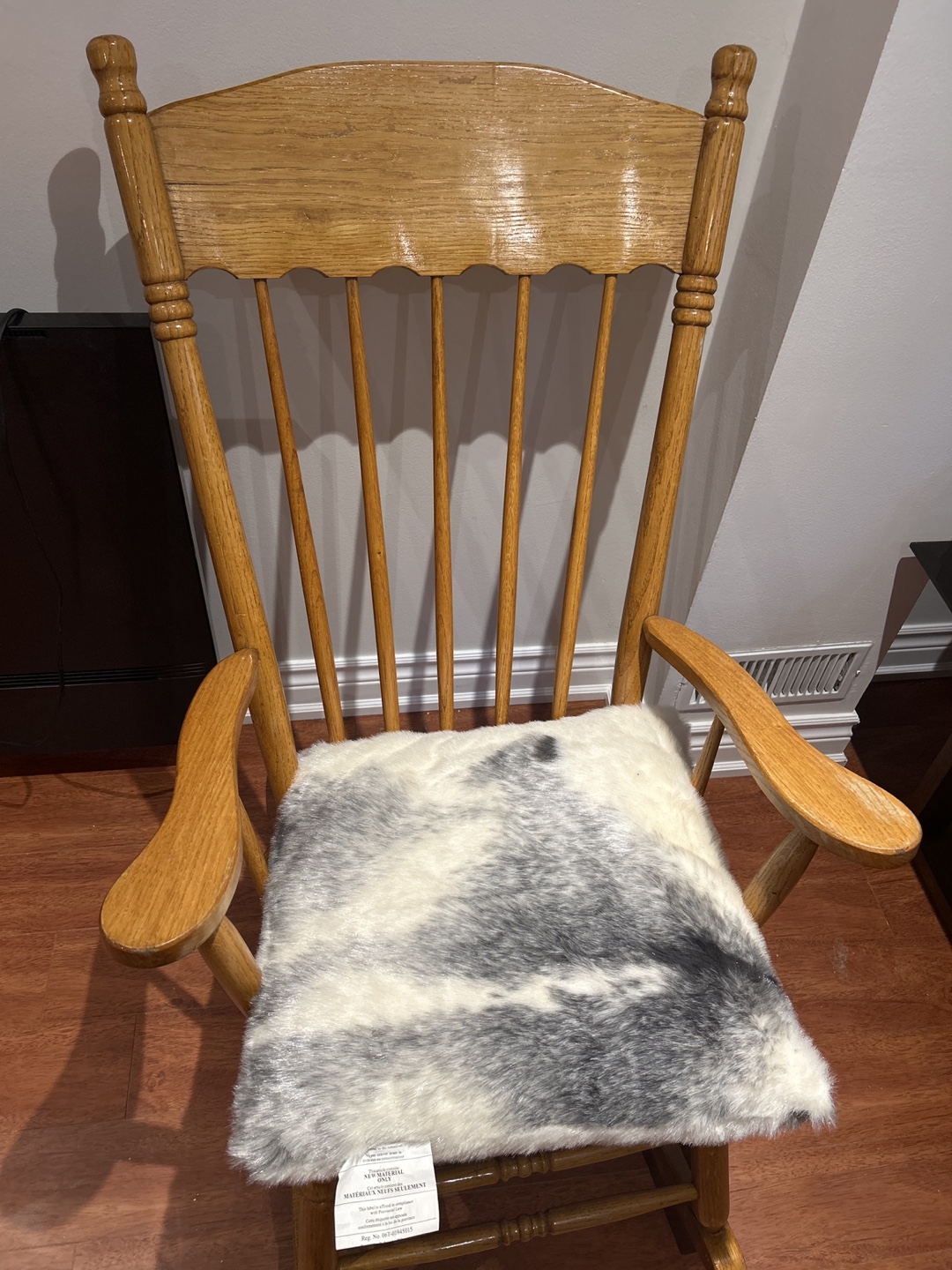 Wooden Rocking Chair with Cushion