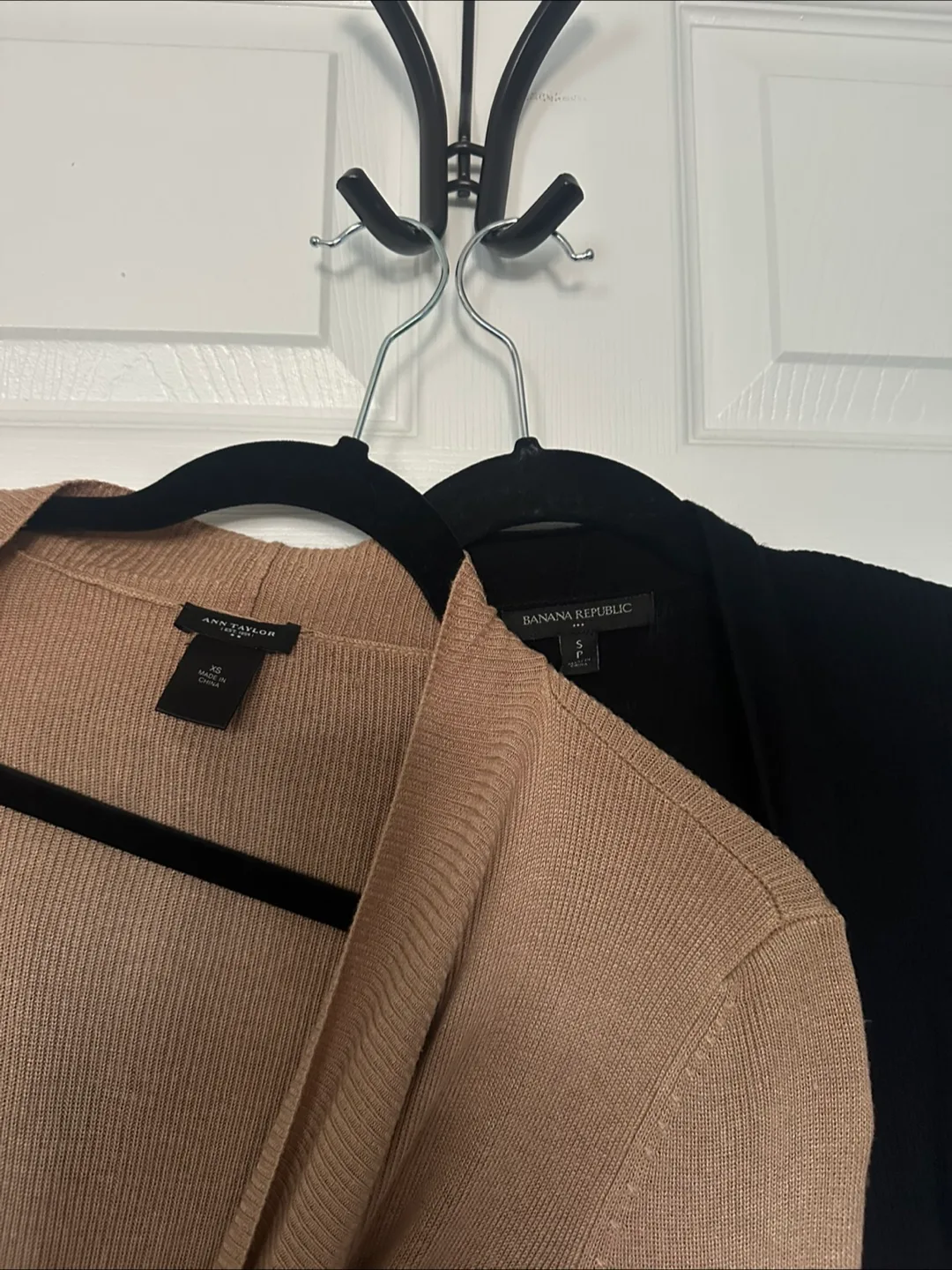 Set of 2 Office Cardigans | Camel and Black | XS S thumbnail