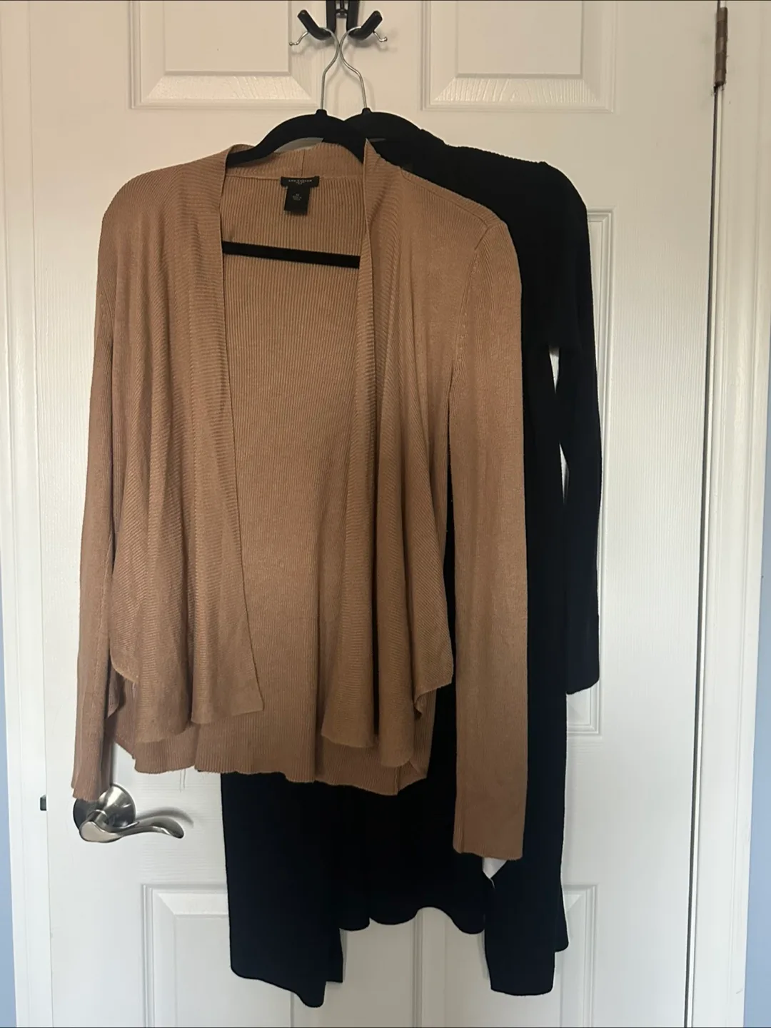 Set of 2 Office Cardigans | Camel and Black | XS S image indicator(9)
