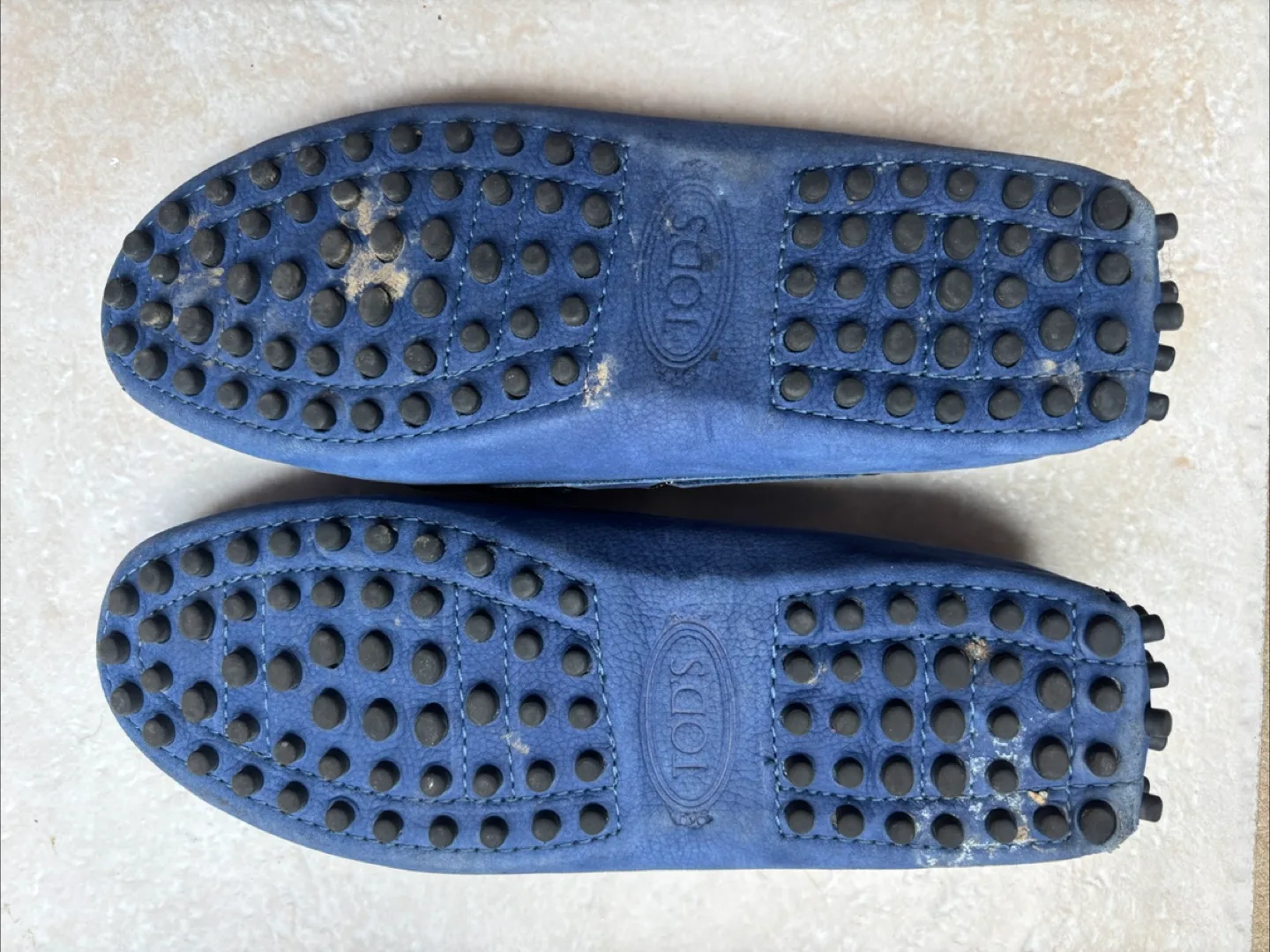 Tod's Blue Leather Driving Shoes image indicator(4)