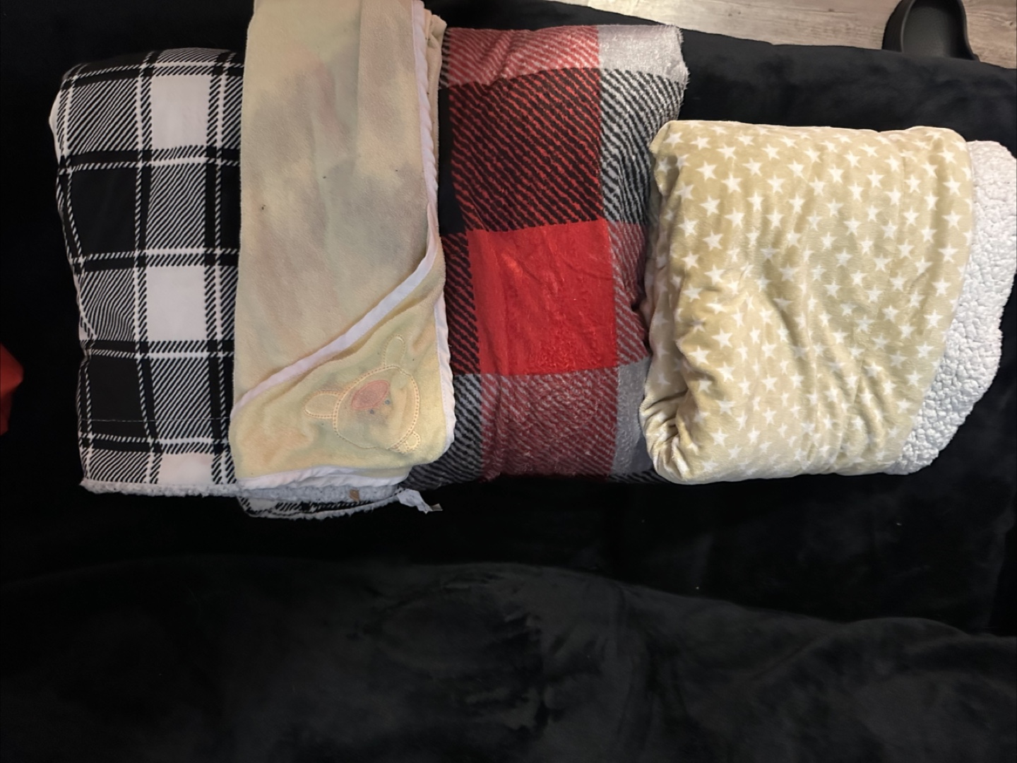 Assorted baby blankets/ rubber ducky baby towel