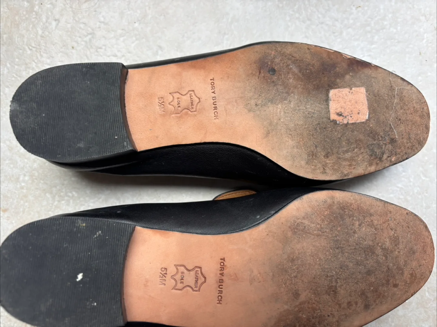 Tory Burch Black Leather Loafers image indicator(6)