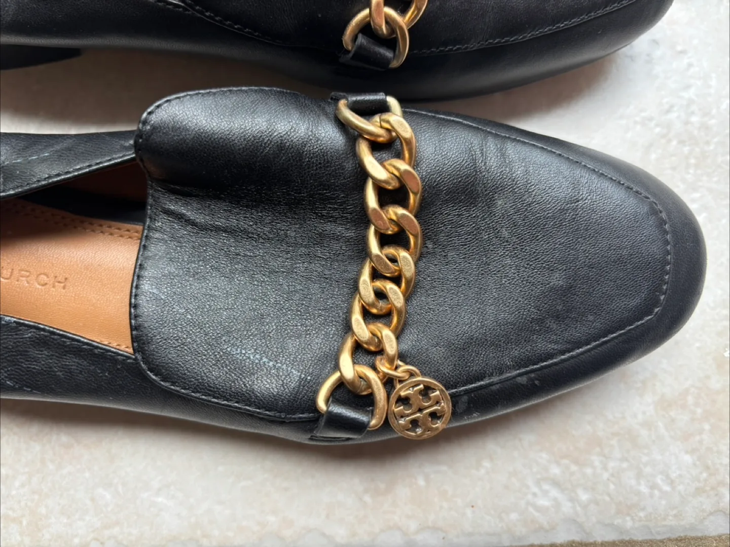 Tory Burch Black Leather Loafers image indicator(4)