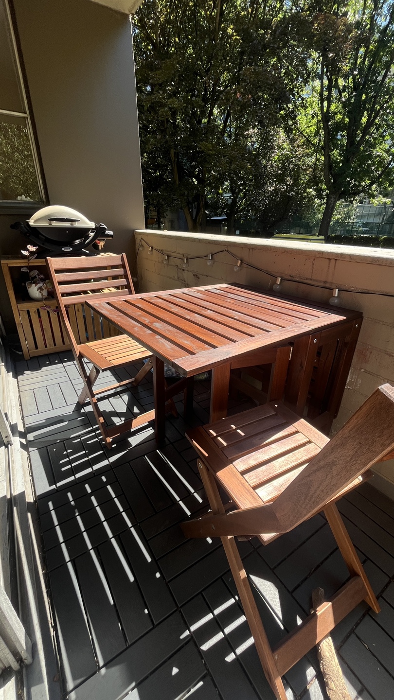 IKEA APLARO Wood Table & Chair Set - photo 3