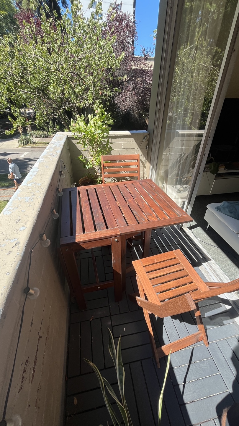 IKEA APLARO Wood Table & Chair Set