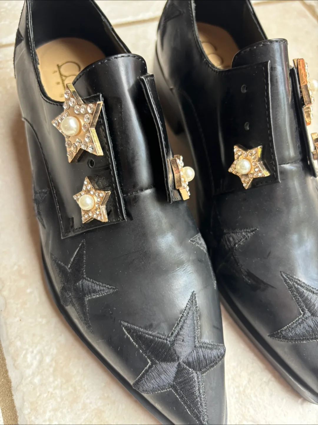 Colac Shoes Black Star Embellished image indicator(4)