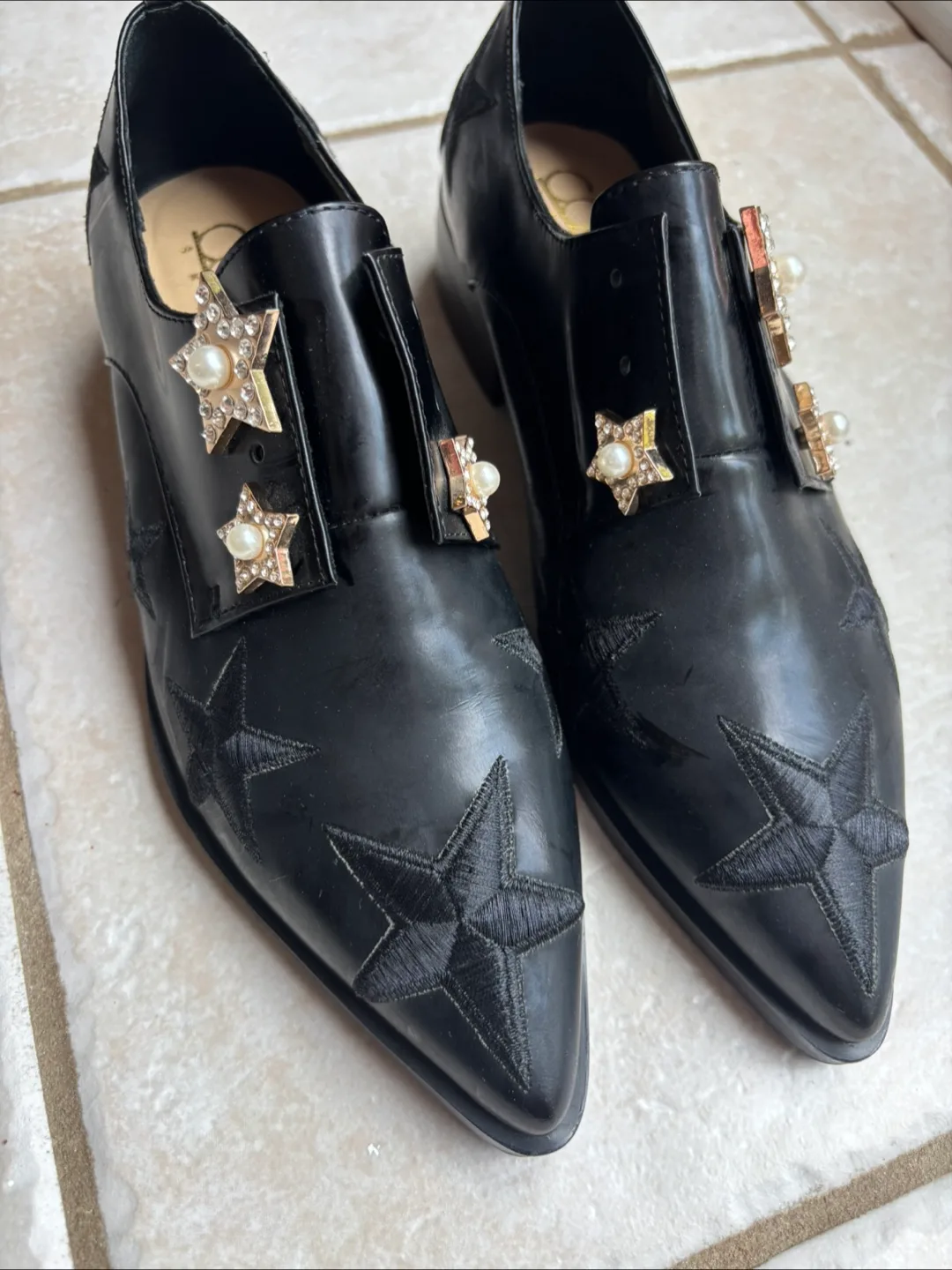 Colac Shoes Black Star Embellished image indicator(2)