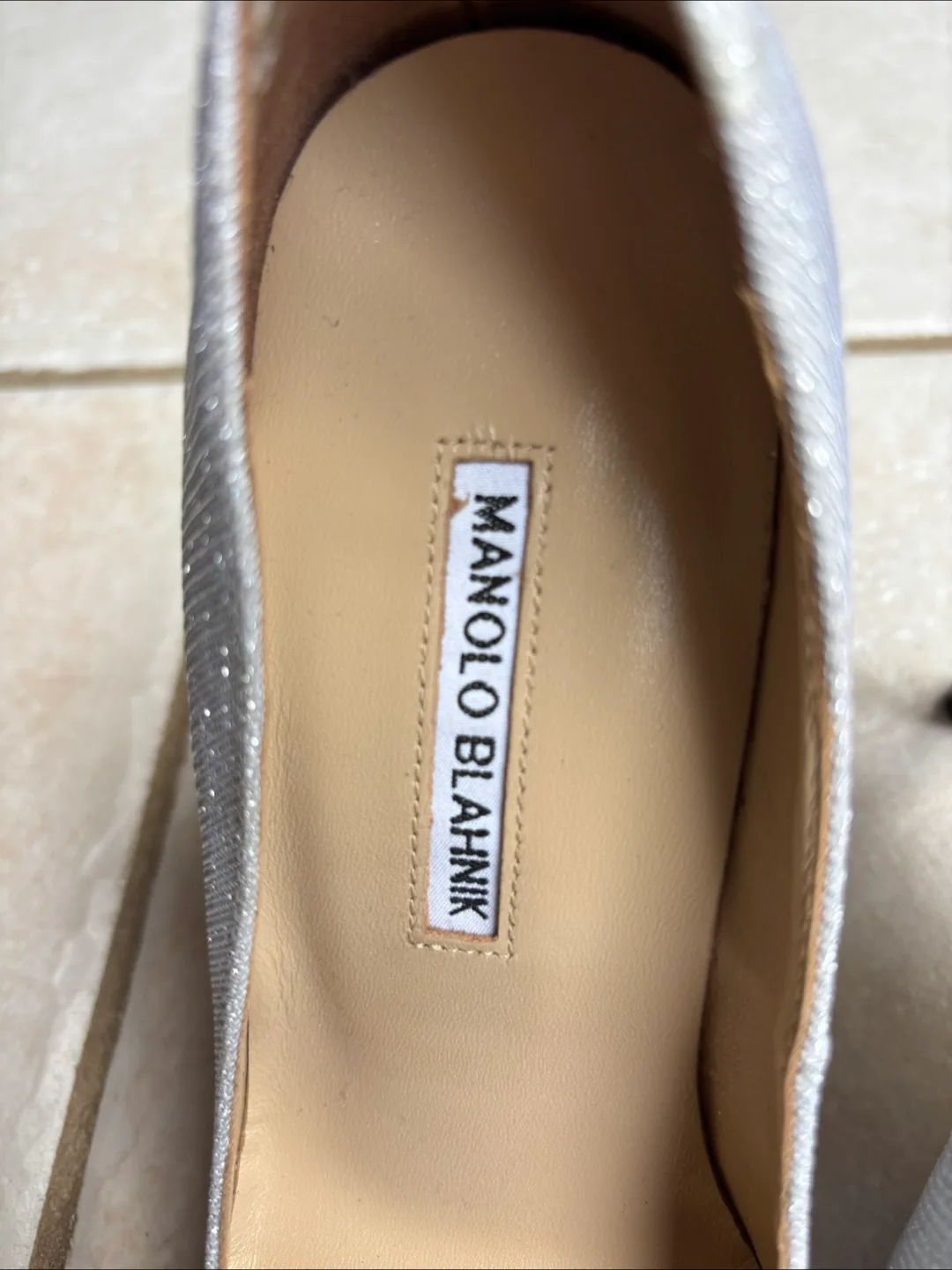 Manolo Blahnik Silver Heels image indicator(5)