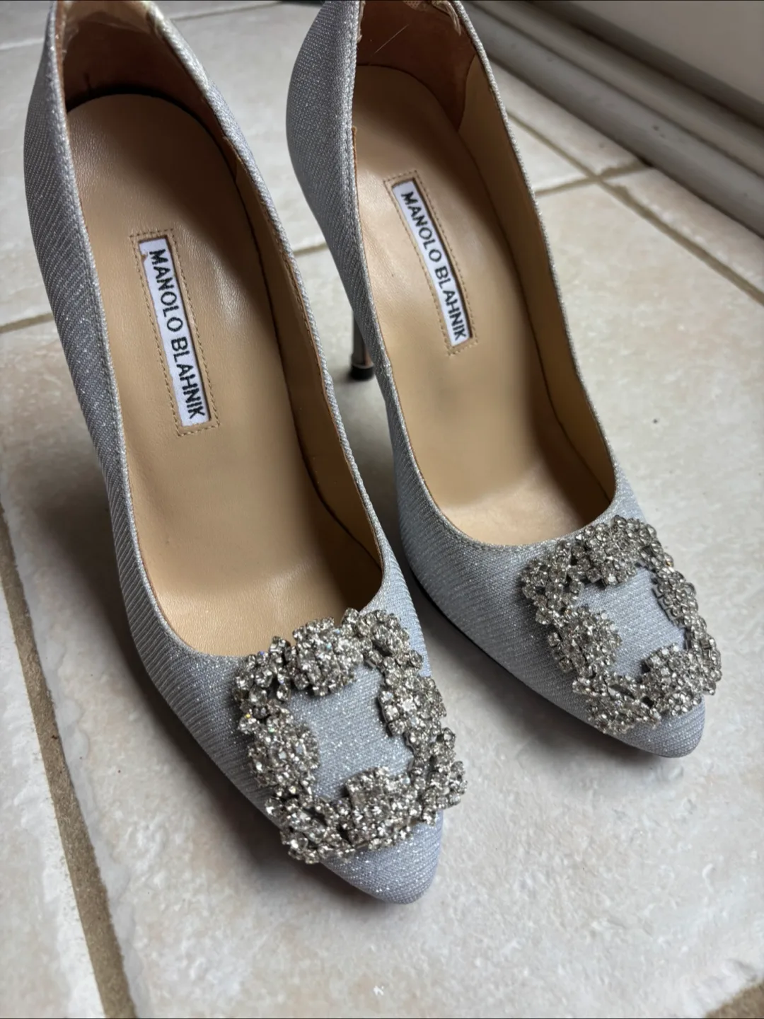 Manolo Blahnik Silver Heels image indicator(3)