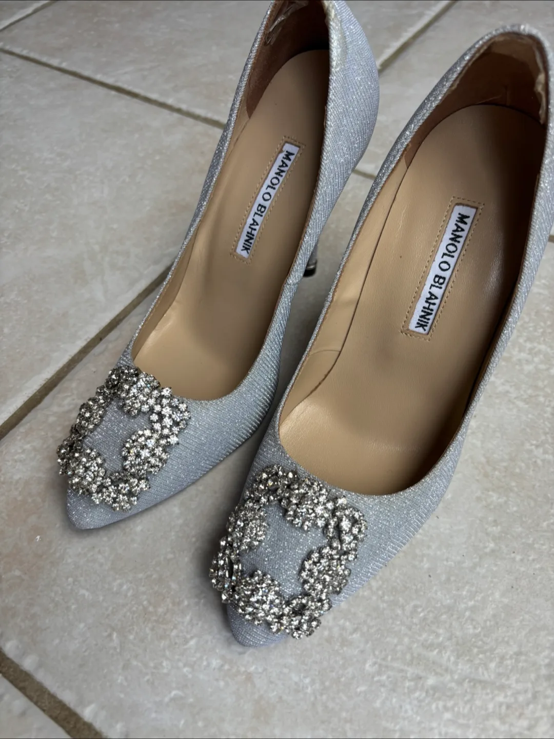 Manolo Blahnik Silver Heels image indicator(4)