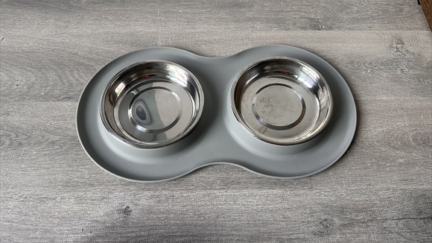 Whisker City Stainless Steel Double Diner Cat Bowls