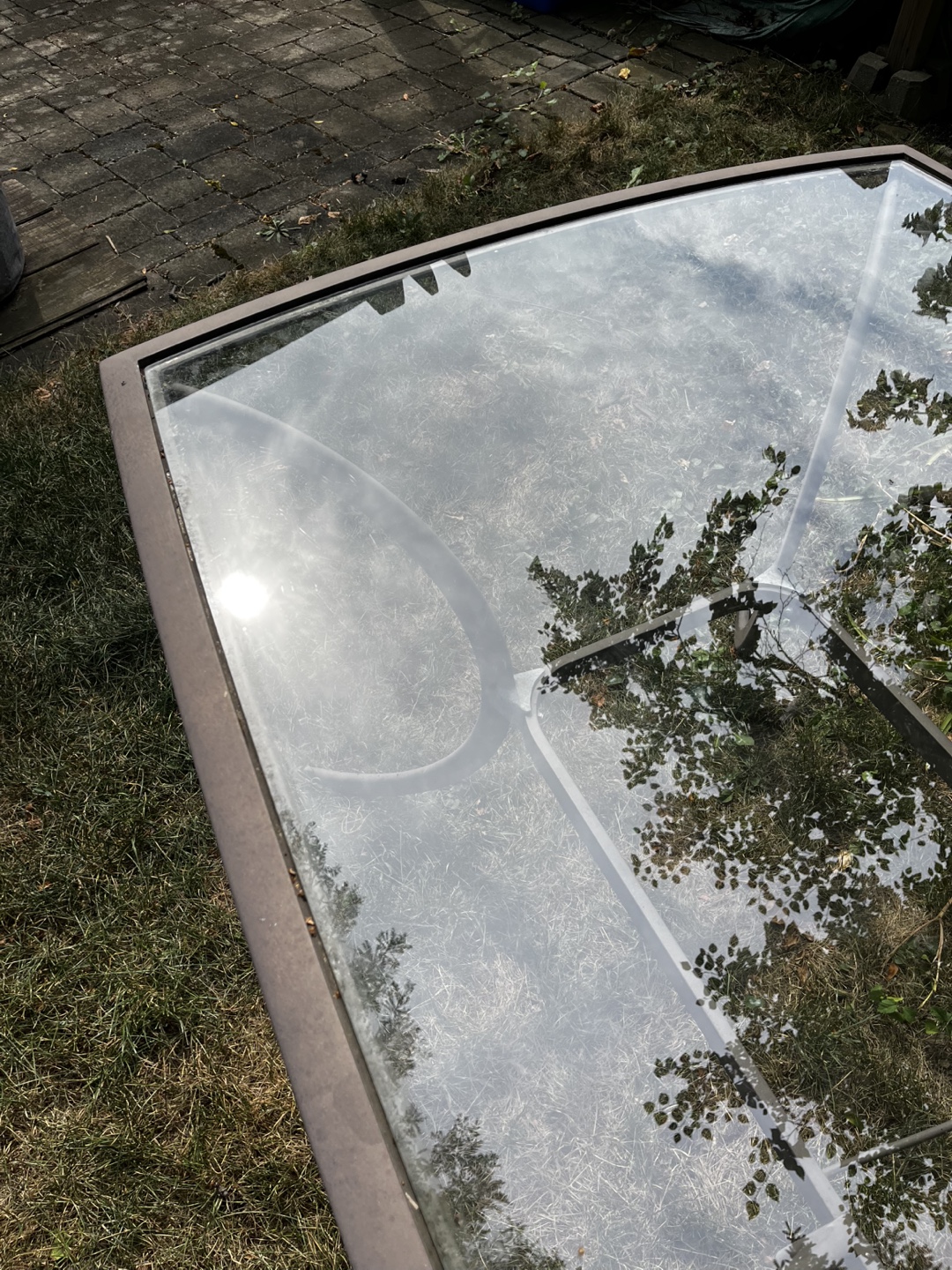 Large Glass Patio Table - photo 3