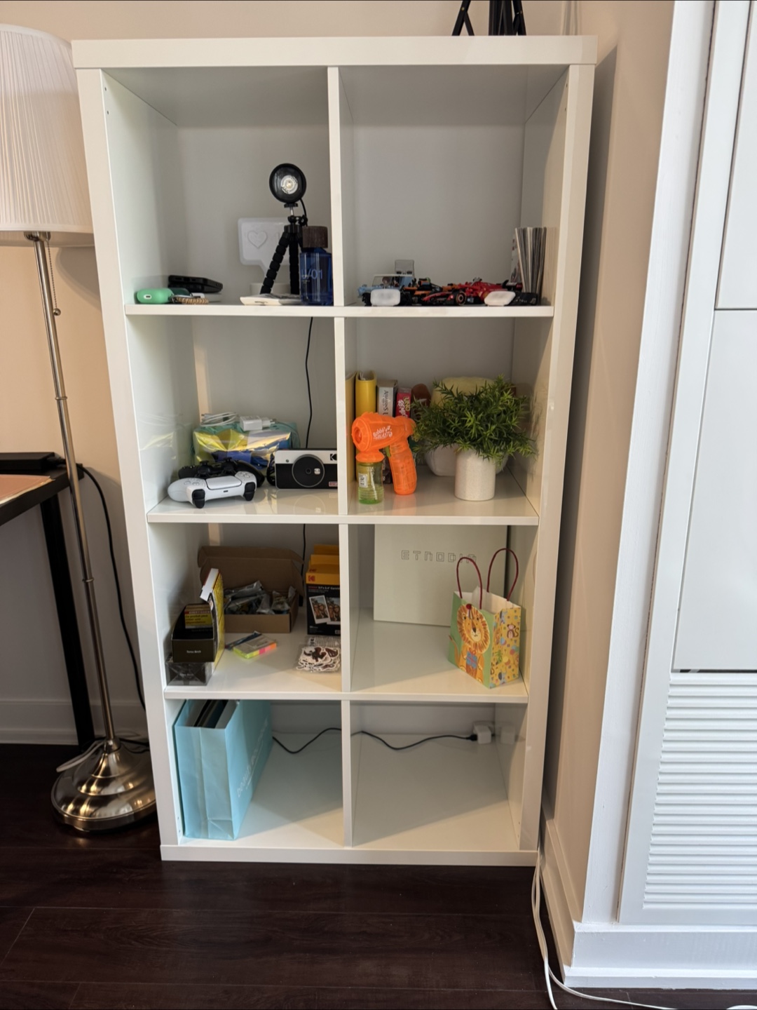 IKEA Kallax White Shelf Unit