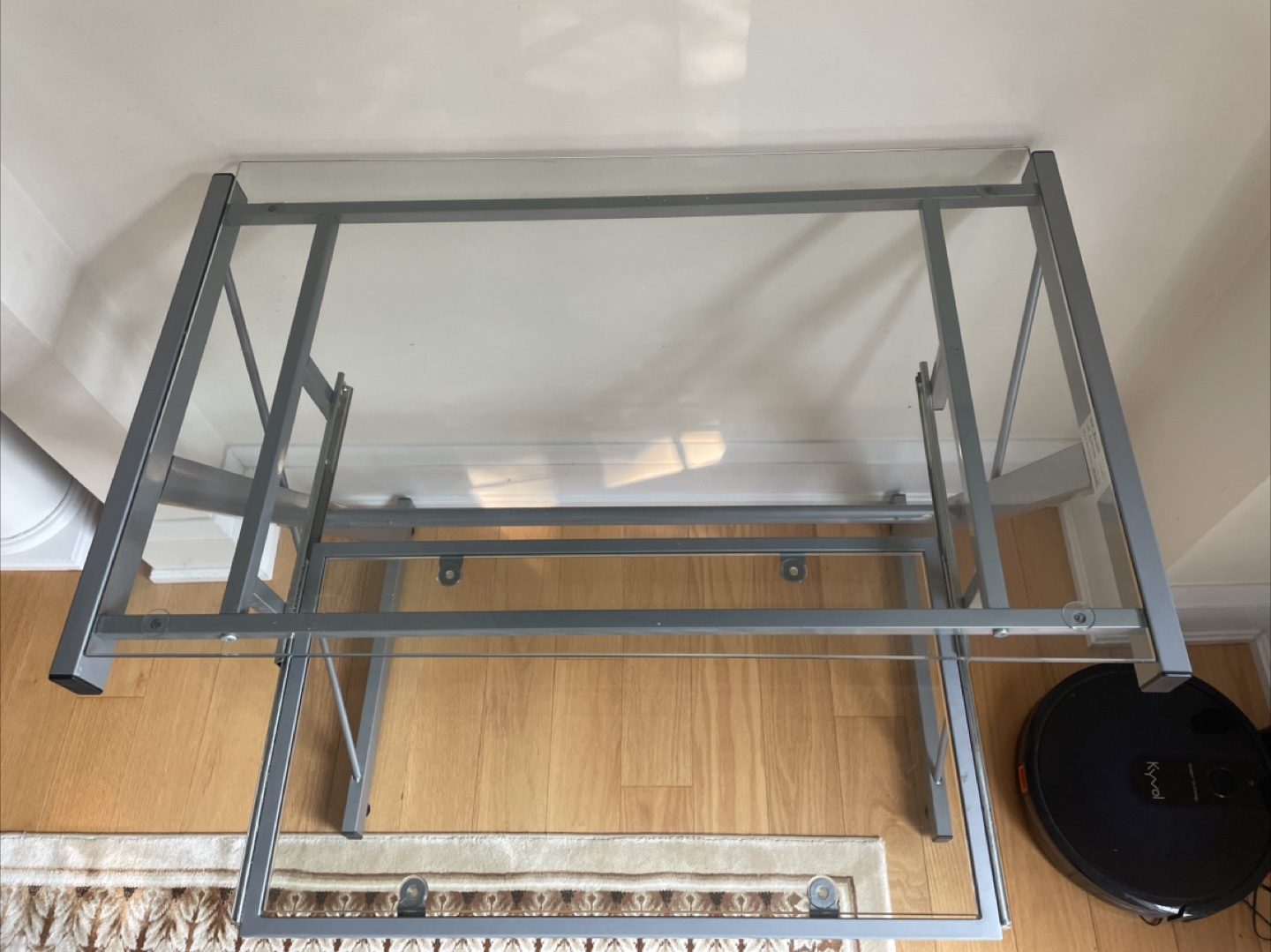 Glass Top Computer Desk - photo 3