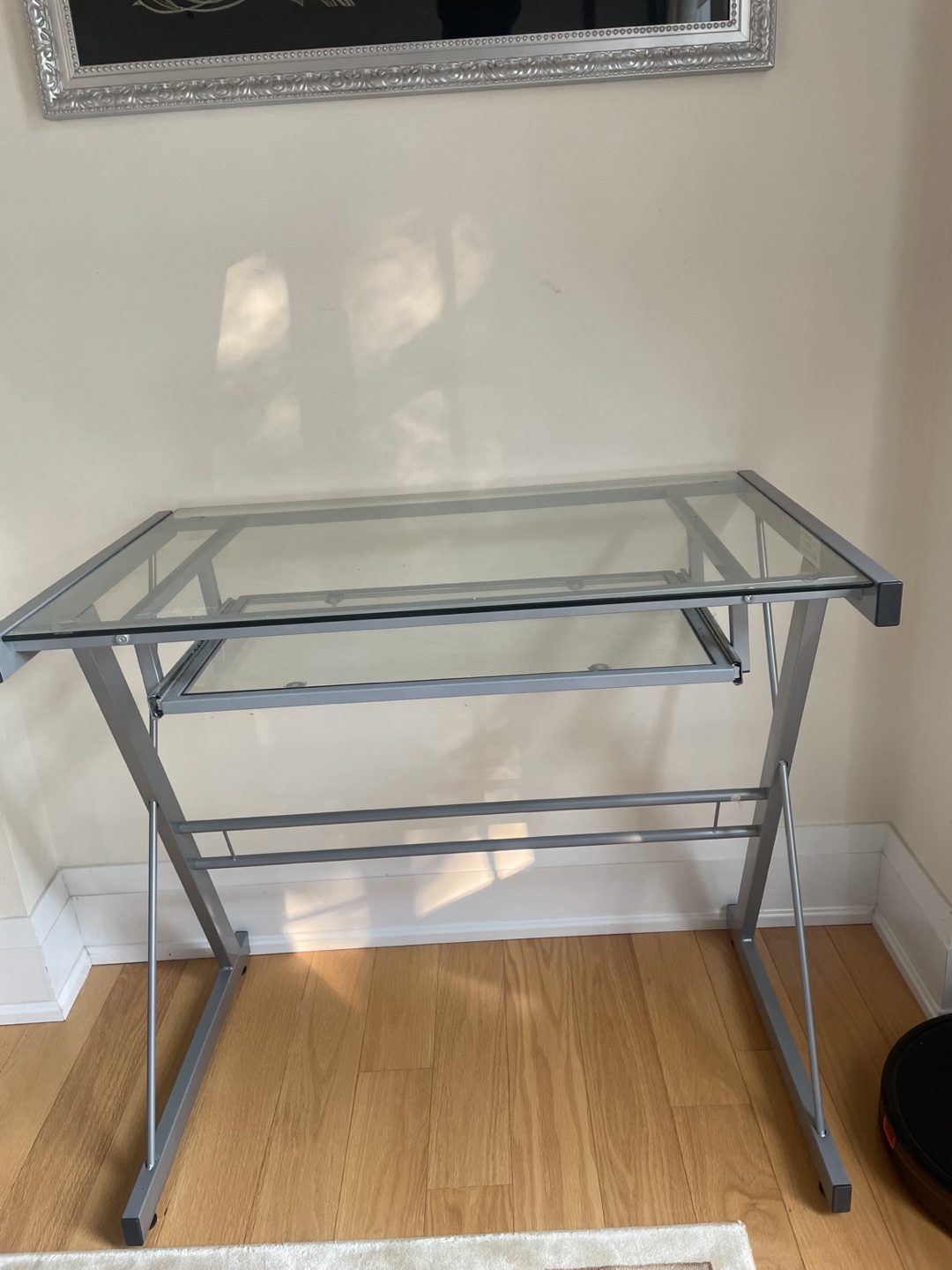 Glass Top Computer Desk