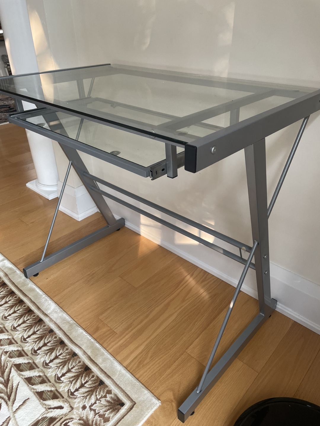 Glass Top Computer Desk - photo 2