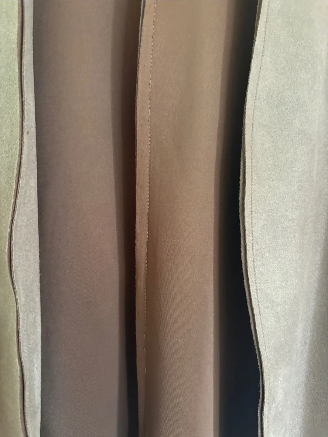 Zara Basic Mocha Faux Suede Over Coat - Sz S image indicator(6)