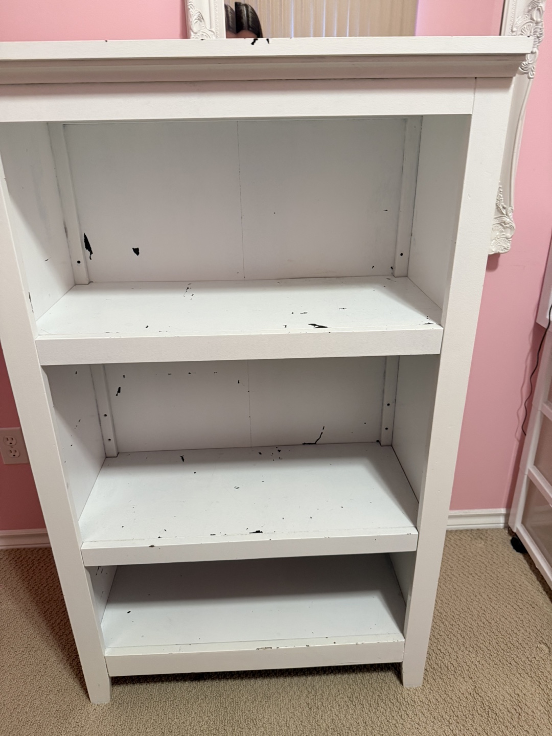 White Wooden Bookcase