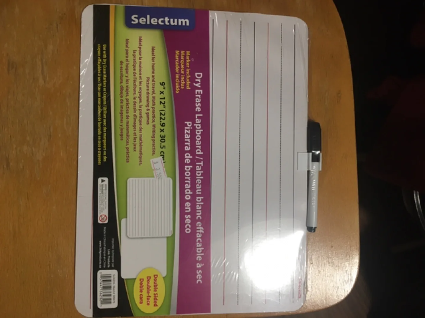 Selectum Dry Erase Lapboard - New in Package! thumbnail