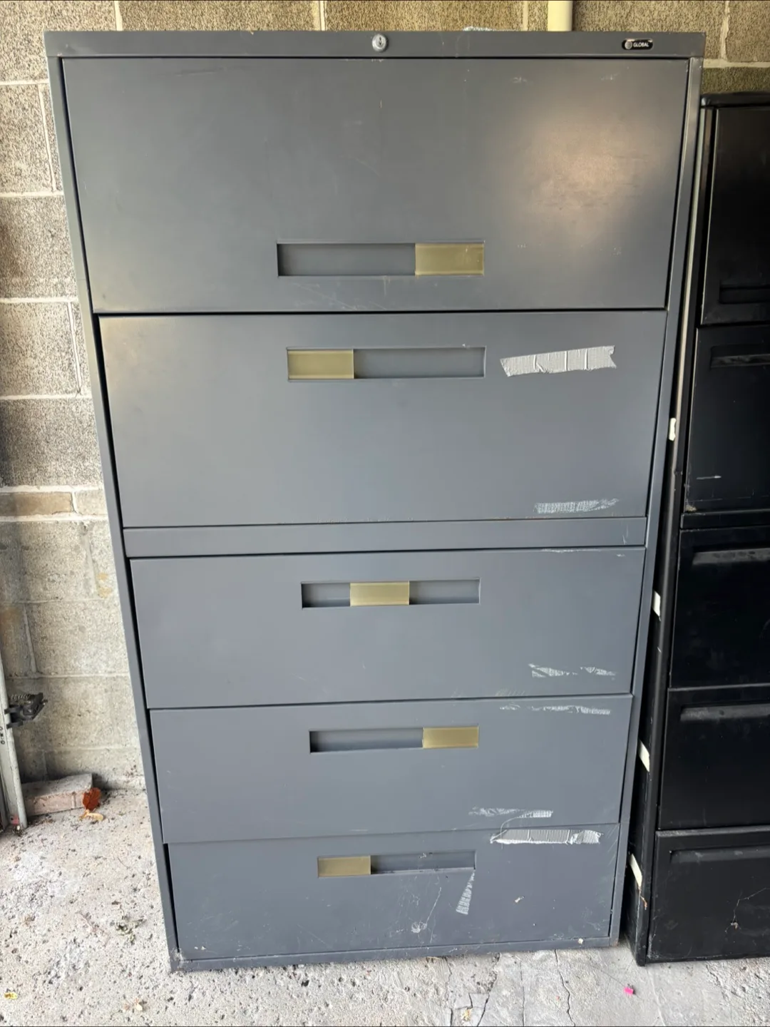 Grey 4-Drawer Filing Cabinet thumbnail