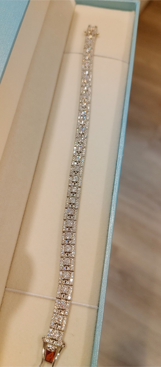 Brand new vvs1 cultivated diamond Sparkling Bracelet